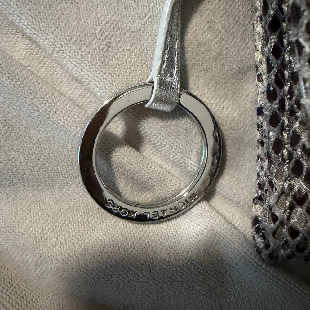 Michael Kors Snake-Print Wallet in Gray, Black and Cream